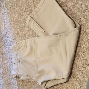 Beige Casual Chino Pants